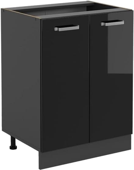 Moderne Keukenonderkast 60 cm Zwart Hoogglans – Flexibel Module Systeem