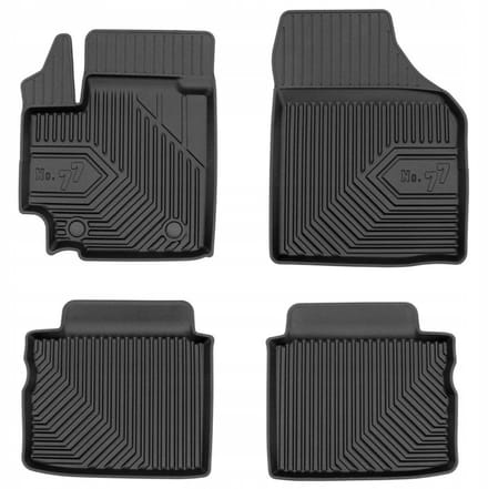 FROGUM No.77 - Automatten Set - Perfecte Pasvorm - Hoge Rand 4cm - Geurloos TPE - Suzuki Celerio 2014-2019