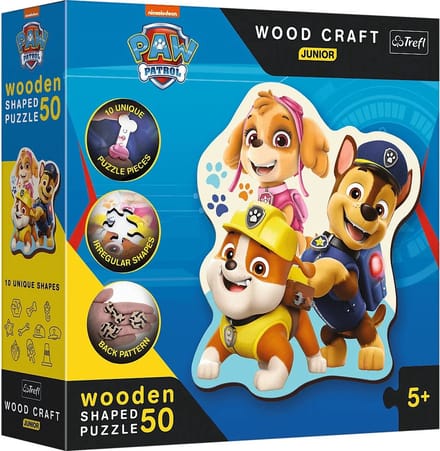 Holzpuzzel Junior 50 - Paw Patrol.