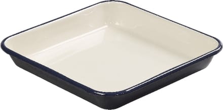 Ovenschaal, Indigo/Ivory, Geëmailleerd Staal, 33 x 33 cm - Tala