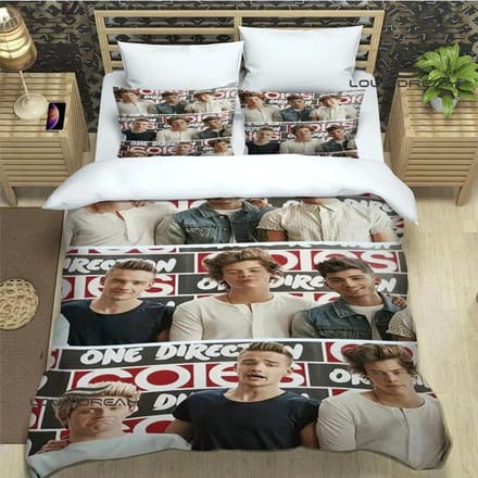 3D O-ONE band Richting Bedrukt Beddengoedset Dekbedovertrek Kussensloop Beddengoedset Bedlinnen Laken Dekbedovertrek Volledig Queen King Size 70x133cm 2pcs