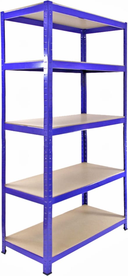 T-rax stellingkasten - blauw - 90x45x182 cm - 10 stuks 280 kg/plank