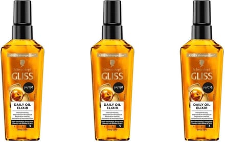 Gliss Kur Every Day Oil Elixir Ultimate Repair - Voordeelverpakking 3 x 75 ml