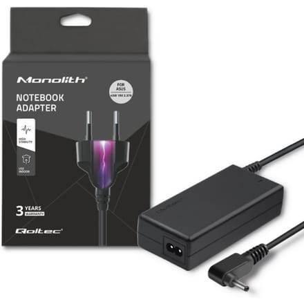 Qoltec laptopvoeding voor Asus 45W |   19V |   2.37A |   4.0*1.35 |   Stroomkabel