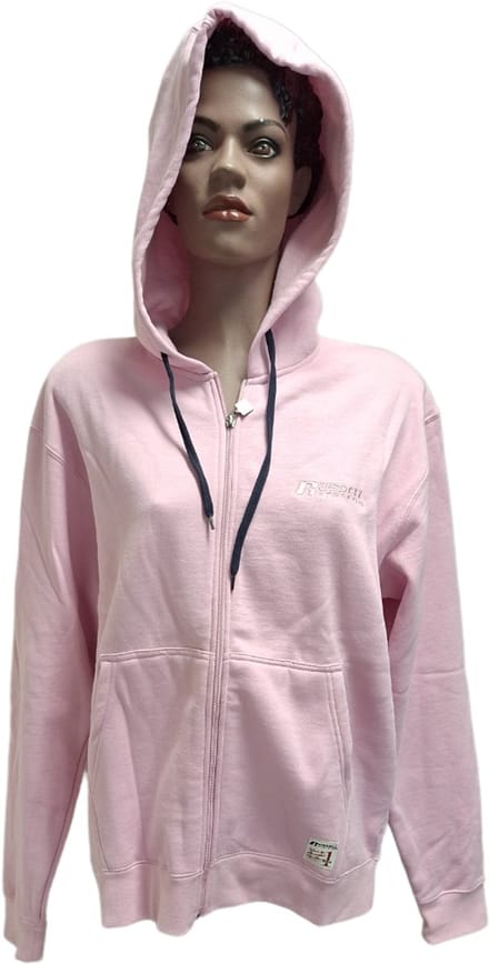 RUSSELL ATHLETIC/ HOODY/ LONG ZIPPER / PINK/ROSE/ M