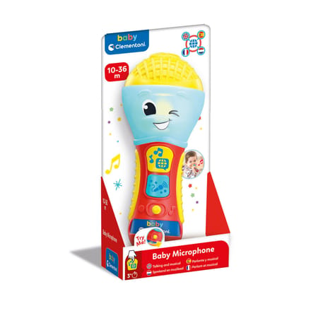 Clementoni - Baby speelgoed - Sprekende Microfoon - Leren praten - Vanaf 10 maanden