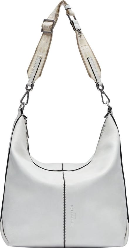 LIEBESKIND BERLIN Leren Schoudertas Paris Sheep Natural Hobo Bag White Wit