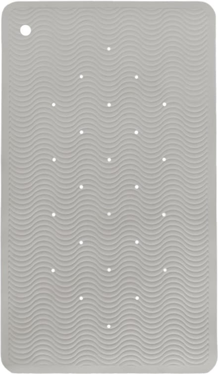 HEVEA Wave Badmat Rectangle - Granite