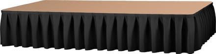 Podiumrok Boxpleat 250% - Zwart - Lengte 410cm