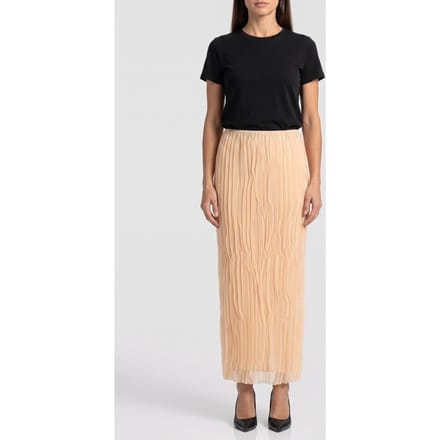 ARKET Press Tenicia Skirt Beige Größe: S | Maxiröcke Outlet | Damen | Braun