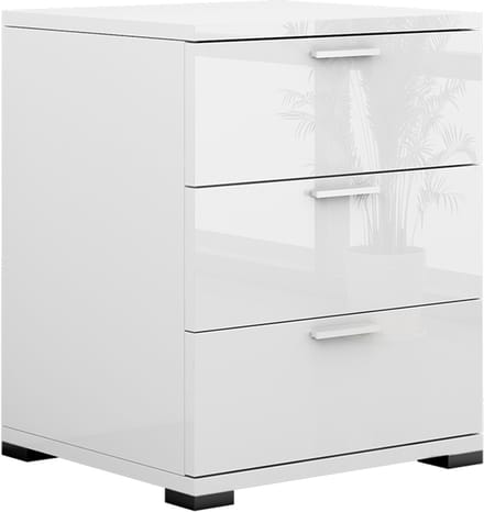 Vicco Marseille Nachtkastje – 46.2 x 60 cm Wit Hoogglans