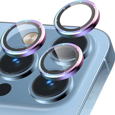 Camera Lens Protector voor iPhone 13 Pro en 13 Pro Max - Tempered Glass, Aluminium Bescherming, Kleurvol en Duurzaam