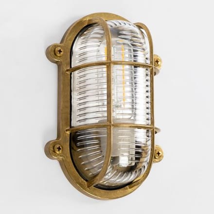 KS Verlichting - Wandlamp - Nautic V - scheepslamp - nautisch - E27 - brons - messing - plafondlamp