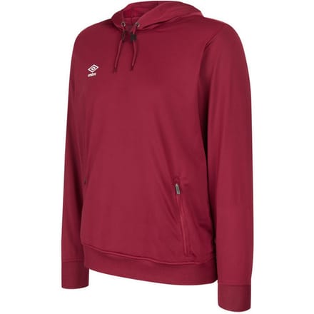 Umbro Heren Club Essential Polyester Hoodie (Nieuw Claret)