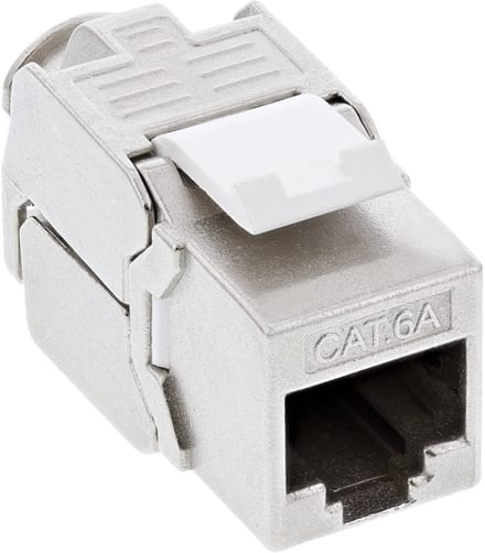 InLine® Keystone RJ45 female / LSA inzetstuk, SNAP-In, Cat.6a, smal ontwerp