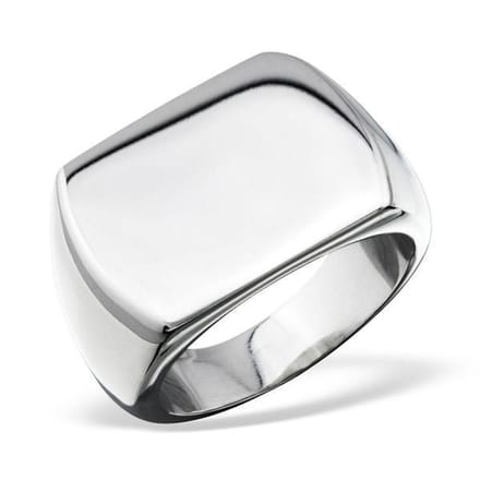 Amanto Ring Avish - 316L Staal - 16x21mm - Maat 60-19mm