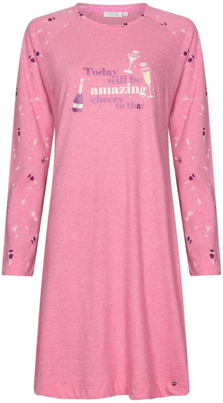 Rebelle - Nachthemd - Cin Cin - Katoen/Polyester - Roze - Maat 48