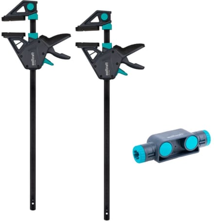 wolfcraft - Lijmklem SET "PRO MAX" - 2 Lijmklemmen 450 mm - 3 delig - 8663060