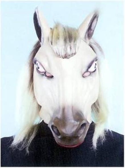 Witbaard - Masker - Paard - Lichtbruin