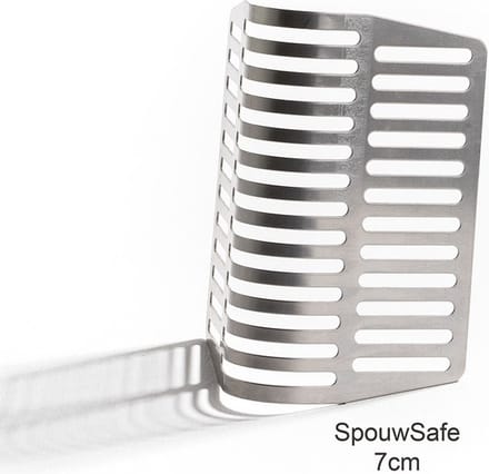 Spouwsafe achtervoegrooster rvs 7cm