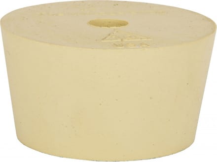 Rubber stop voor gistingsfles pet 12/23L, met gat 9 mm