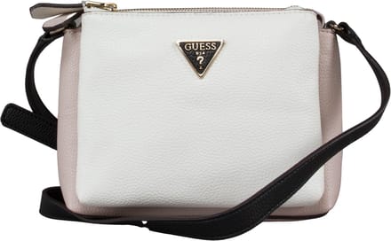 Guess - Becca Double Zip Crossbody - Wit Multi - Vrouwen - Maat