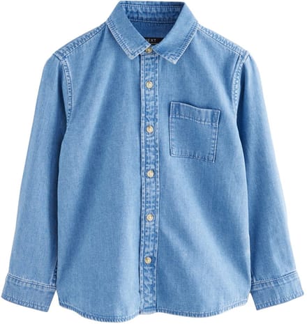 Next - Jongens - Denim shirt met lange mouwen - Blauw
