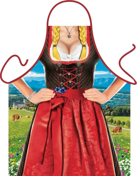 Alpendirndl - Grappig Leuk Tirol Tiroler Schort Keukenschort