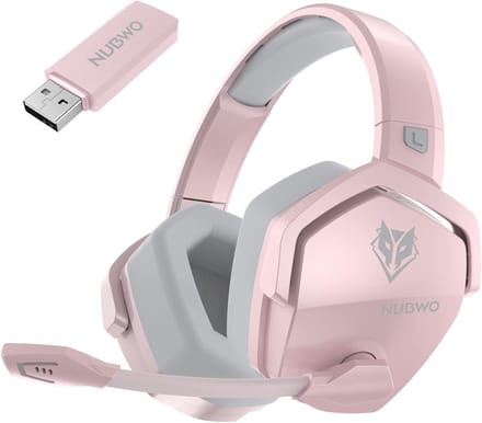 Draadloze Gaming Headset met Microfoon voor PS5, PS4 en PC - 100 uur Batterijduur - Roze