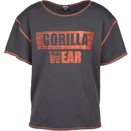 Gorilla Wear Wallace Workout Top - Grijs/Oranje - S/M