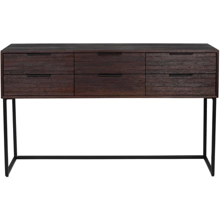 Housecraft Living Webster Ladekast/ Kast Groot 6 lades Teakhout Bruin