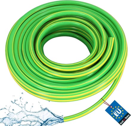 Tuinslang 1/2 inch (20 meter) - 4-laags, professionele Kwaliteit - Groen/Geel