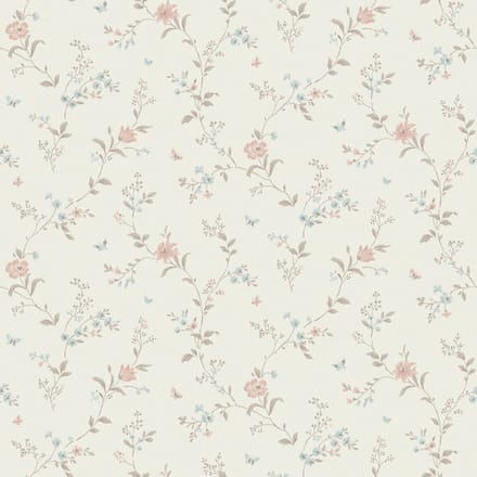 Boråstapeter Vliesbehang 38754 - Borosan Hem - Botanisch Wit - 53cm x 11.20m