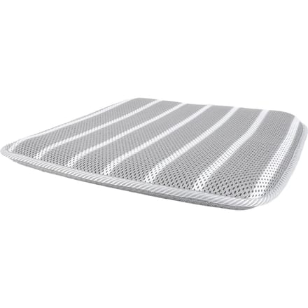 Douchezitkussen Zacht 4D Mesh Stof Ademend Douchestoelkussen Grijs Wit Gestreept voor Douche white
