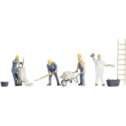 NOCH 15055 H0 Aan het werk figuren Geverfd, Staand