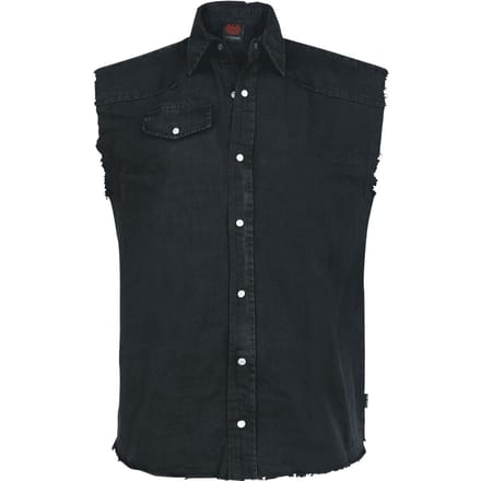 Spiral - Gothic Bodywarmer - Solid Black - XL tot 3XL - voor Mannen - zwart