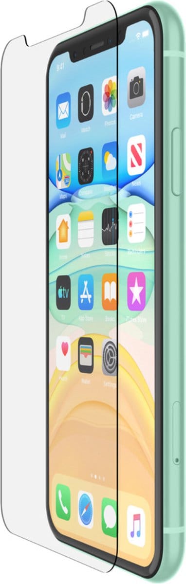 Belkin ScreenForce TemperedGlass antimicrobiële screenprotector -Geschikt voor iPhone Xr
