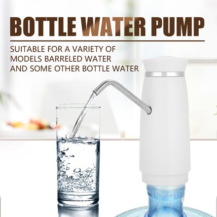 Distributeur d'eau potable électrique automatique portable à chargement USB rapide blanc