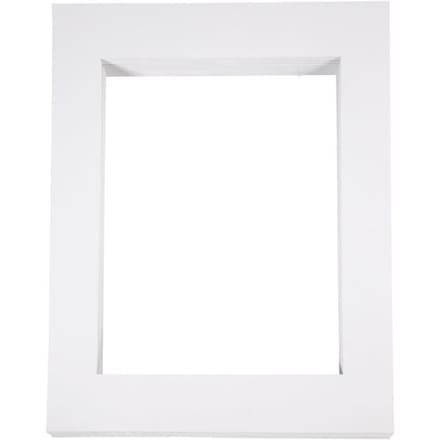 Passepartout lijsten, afm 40x50 cm, wit, A3, 100 stuks