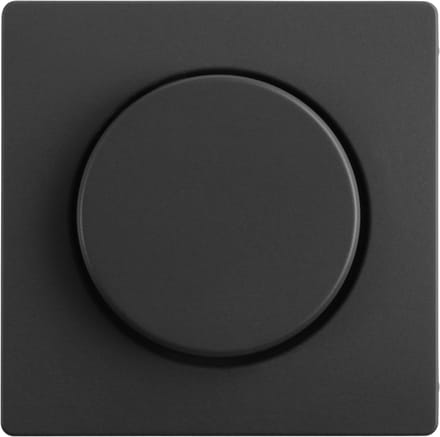 Berker Q1 centraalplaat - met knop voor dimmer - antraciet