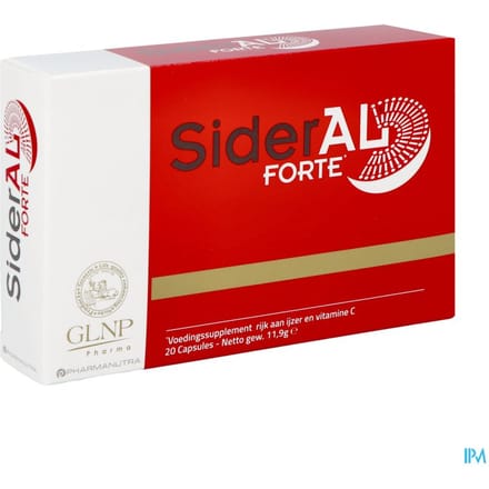 SiderAL ® Forte - Voedingssupplement met 30mg Sucrosomiaal ®- ijzer capsules- 20 capsules