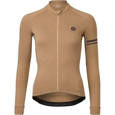 AGU Solid Fietsshirt Lange Mouwen Trend Dames - Leather - XS