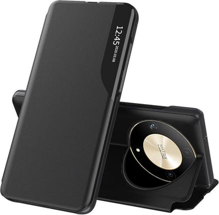Hoesje geschikt voor HONOR Magic6 Lite - Techsuit eFold Book Case - Zwart