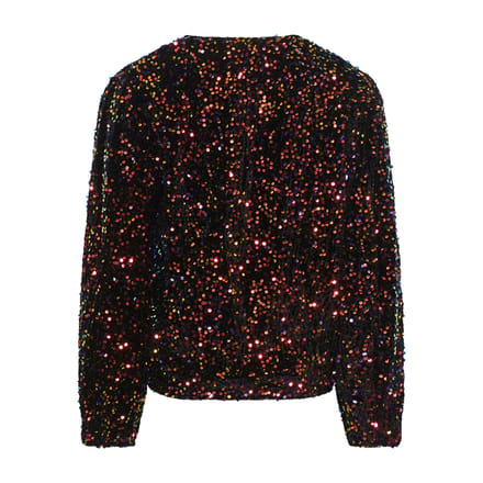 Teagan wikkelblouse in zwart