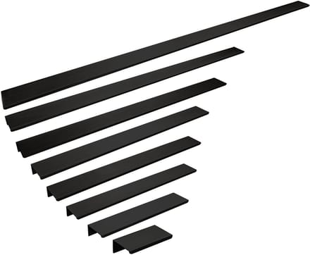5 x Meubelgreep SEARL Lengte 480 mm Zwart geanodiseerd Greeplijst van SOTECH