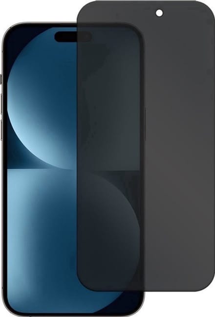 Privacy Screenprotector Geschikt voor iPhone 16 Pro Max – Gehard Glas – Anti‑Spy – 9H – Krasbestendig – Transparant – Case Friendly