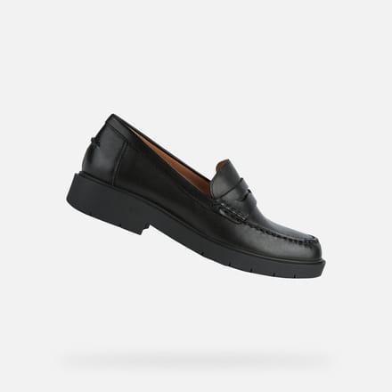 GEOX SPHERICA EC1 B DAMES Loafers - ZWART
