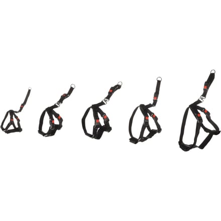 Flamingo hondentuigje auto harnas maat M - Zwart 40-60cm