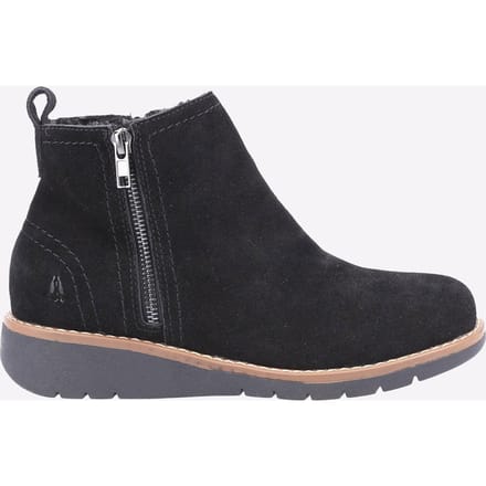 Hush Puppies Libby Suède Dames Zwarte Laarzen