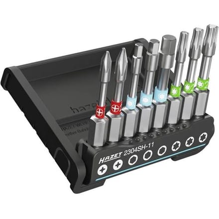 Hazet 2304SH-11 Bitset 8-delig Binnen-T-profiel, Inbus, Kruiskop Phillips Hold-functie